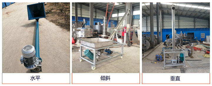 螺旋給料機(jī)可水平、傾斜、垂直布置